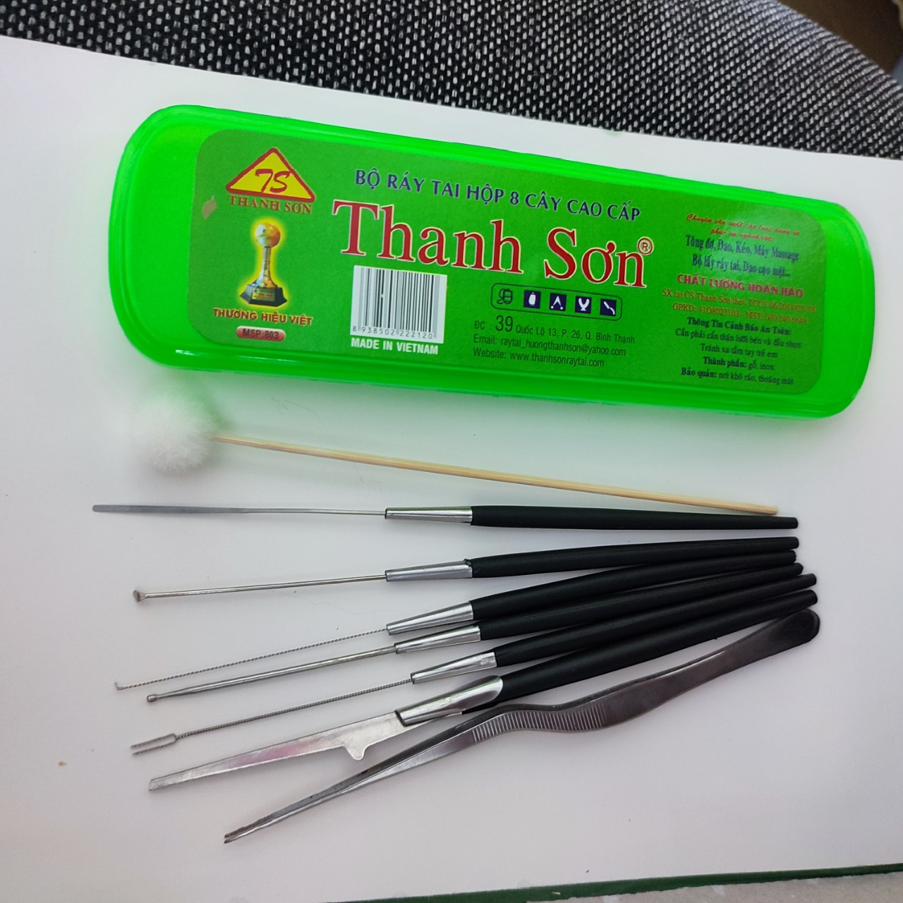 Combo 10 hộp móc ráy tai 8 dụng cụ Thanh Sơn .