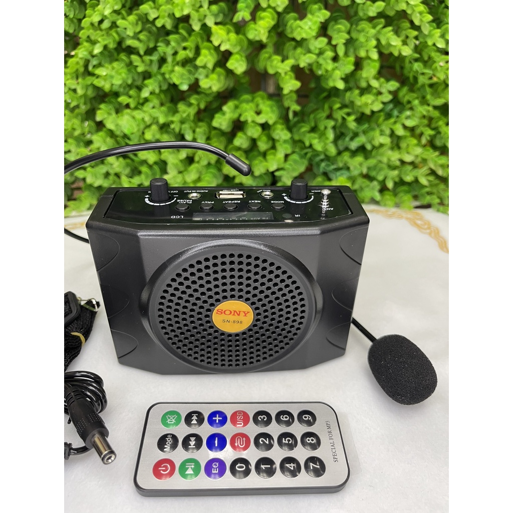 Loa trợ giảng không dây Sony SN-898 chuyên nghiệp, mic và loa trợ giảng tiện lợi cho giáo viên,hướng dẫn viên