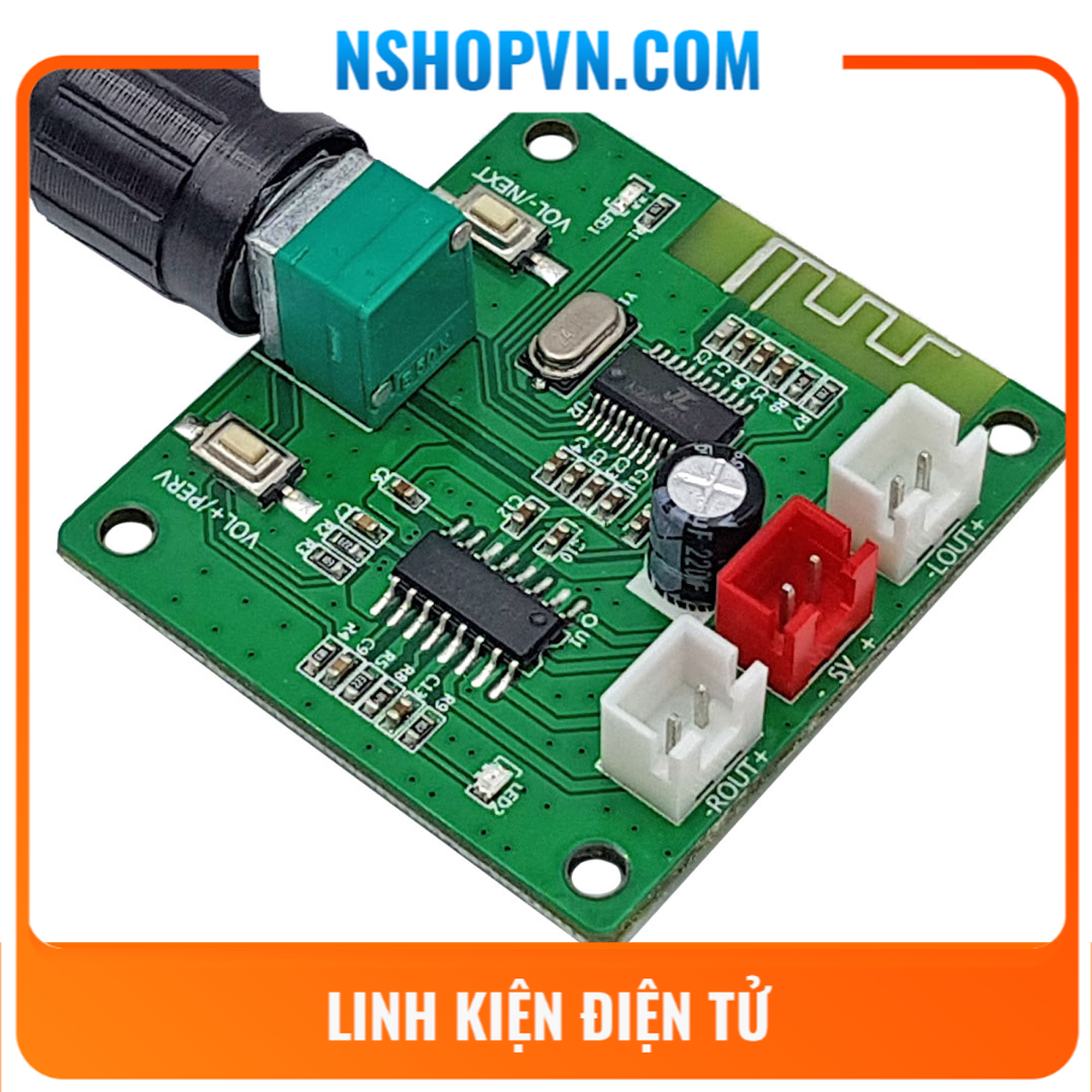 Mạch khuếch đại âm thanh bluetooth 5.0 pam8403 2x5w xh-a158
