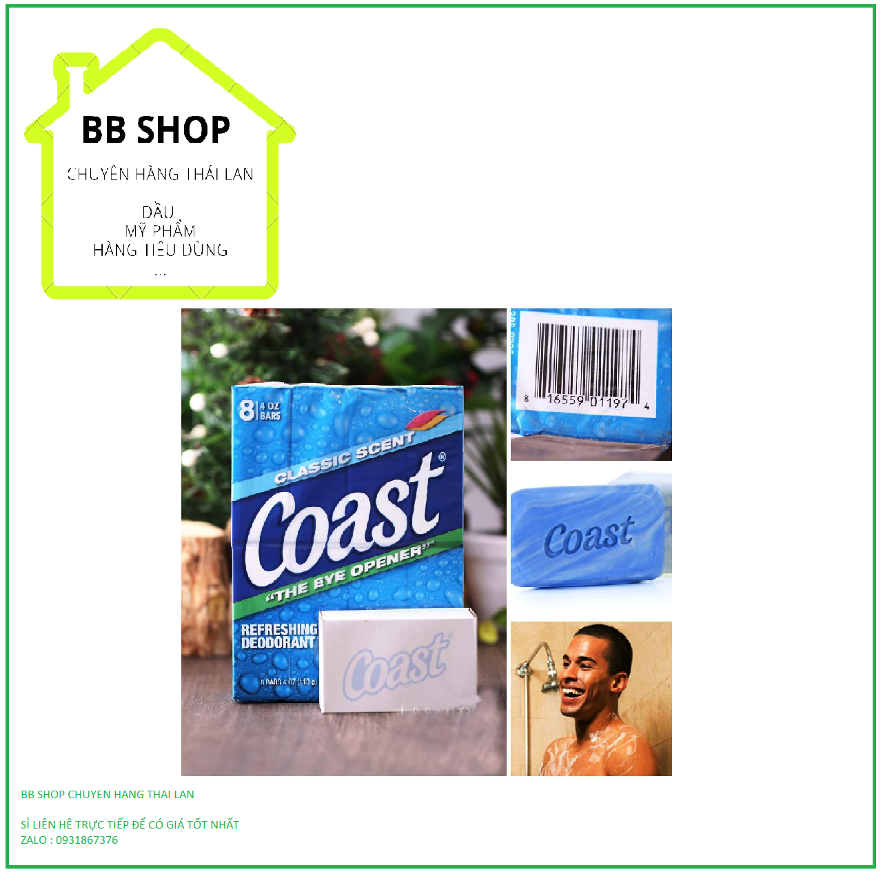 Xà phòng coast 113 gr