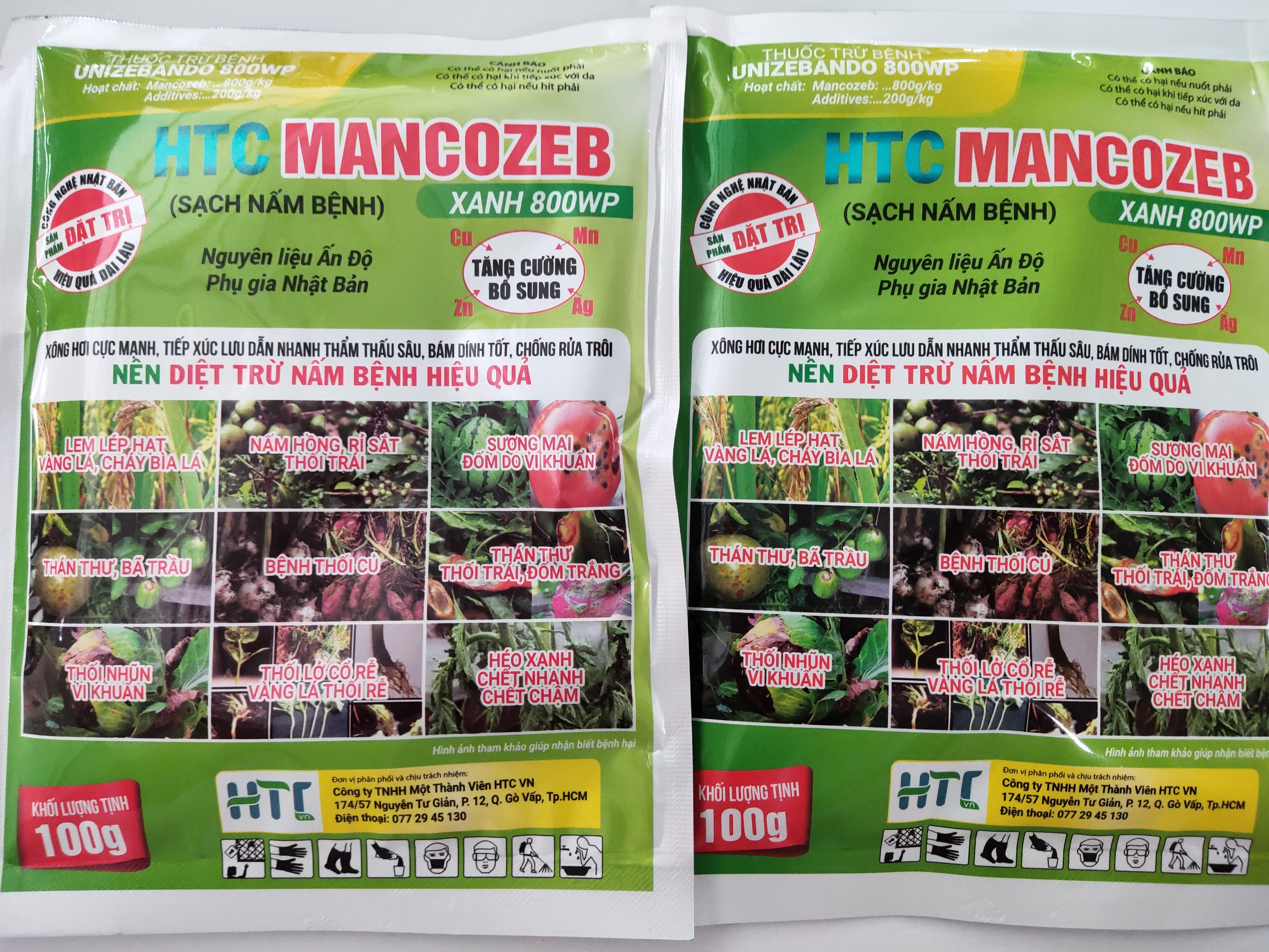 Thuốc trừ nấm bệnh Mancozeb 800WP - 100gr