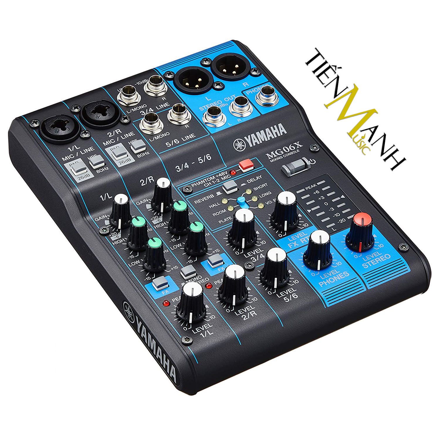 [Trả góp 0%] Bàn Trộn Yamaha MG06X - Mixer Mini 6 Input Compact Stereo Mixing Console MG06 Phòng Thu Studio Mix MG6