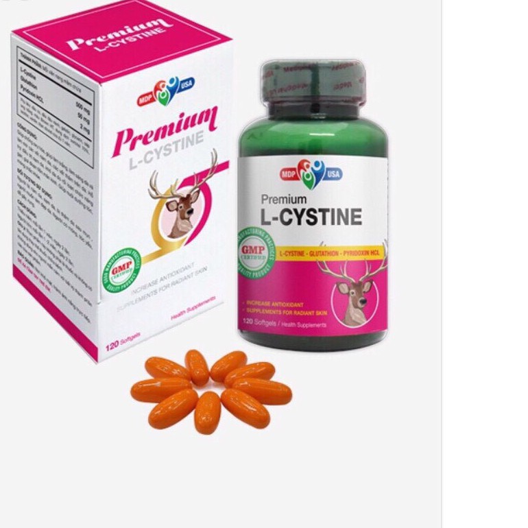 Premium L-Cystine(Viên nang mềm) - Trắng sáng da, mờ thâm nám