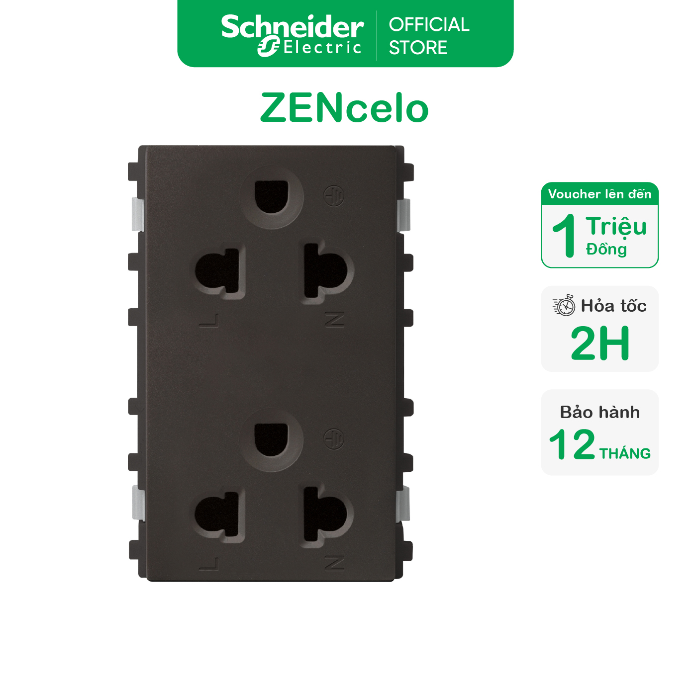 Ổ cắm đơn, đôi 3 chấu dòng zenceloa - 16a - 250v - schneider electric - 84426mues_we_g19 84426mues_bz_g19 84426lues2_we_g19 84426lues2_bz_g19