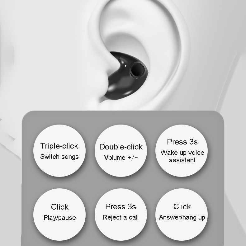 Tai Nghe Bluetooth Mới 2023 Chính Hãng Tai Nghe Nhét Tai Earbuds Mini Chống Ồn Chất Lượng Âm Thanh Hi-Fi Tai Nghe Kèm Micro Và Bộ Tai Nghe Power Case LED Hiển Thị Điện
