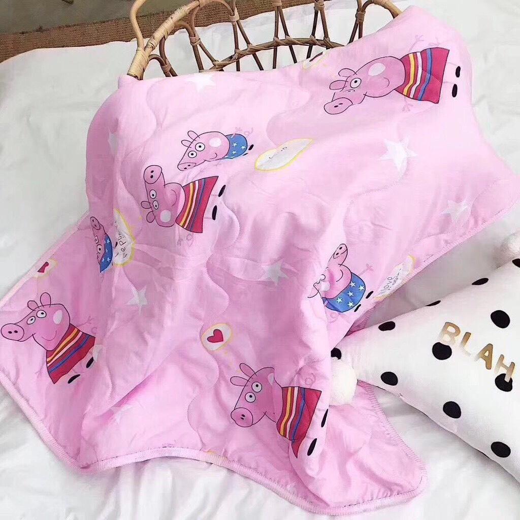 Mền chần bông peppa giữ ấm dễ thương cho bé(chăn)