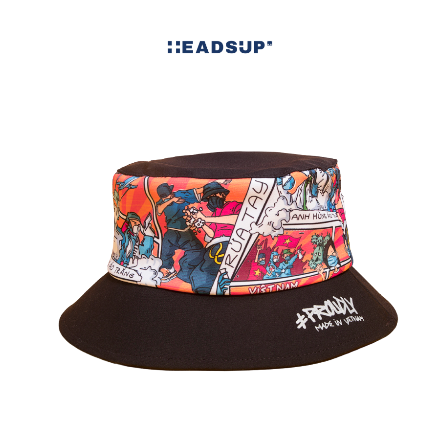Mũ vành Bucket Unisex (Đen)