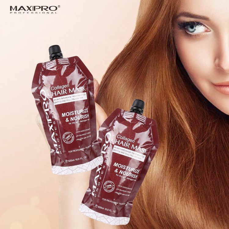 Hấp Tóc Siêu Phục Hồi Dưỡng Ẩm MAXIPRO 500ml, Hấp Tóc Collagen Siêu Mềm Mượt [ Chính Hãng ]