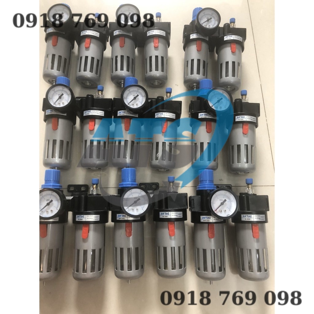 Bộ lọc hơi khí nén đôi có điều áp bfc 3000 ren 17mm