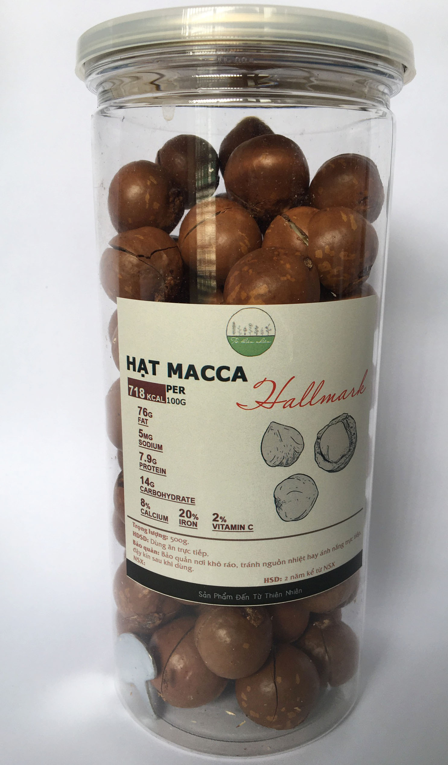 [HCM]Hạt Macca Úc Loại 1 (500g) - hạt Macca nứt vỏ tuthiennhien