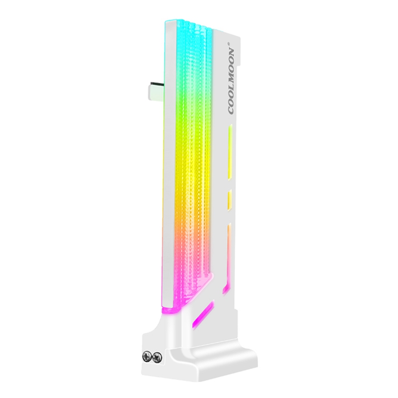 COOLMOON Graphics Card Holder 5V ARGB Vertical Graphics Stand GPU Bracket Video Card Support for Computer Case Chassis