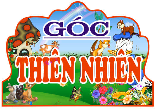 (Đồ dùng dạy học MCH) Tên Góc Thiên Nhiên - khổ A3, A4