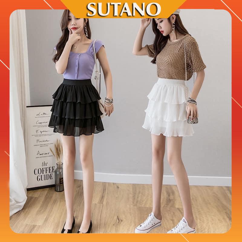 chân váy MIDI 3 tầng dập ly nữ tính