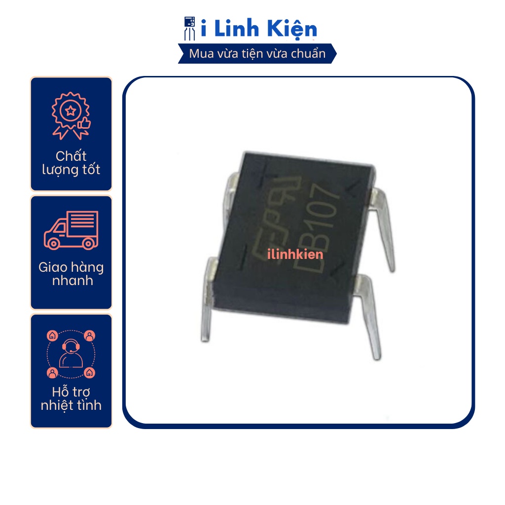DB107 Diode cầu 1A 1000V DIP-4