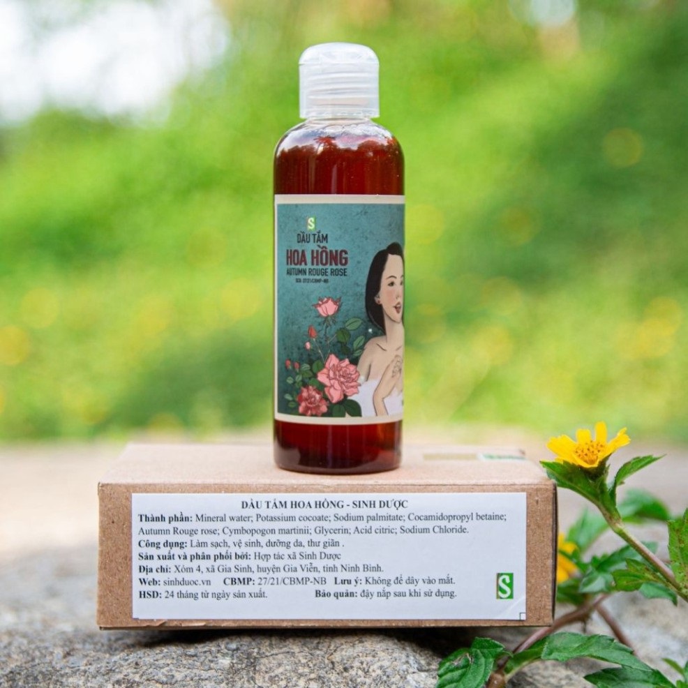 Dầu Tắm Hoa Hồng Sinh Dược 100ml