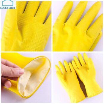 Bao tay cao su vệ sinh, rửa chén bát bền, nhẹ, dai