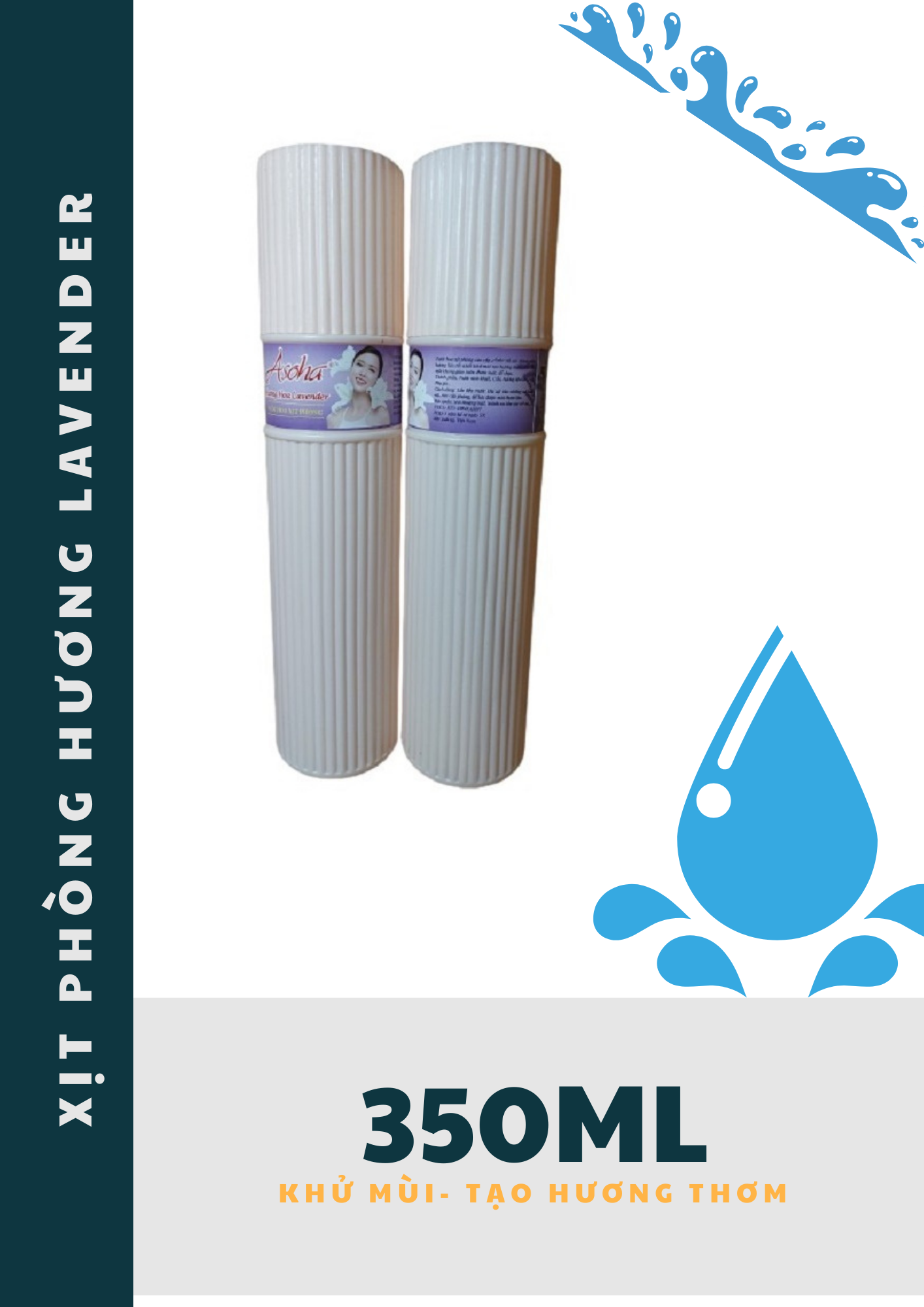 [HCM]Xịt Phòng Sọc ASOHA 350ML
