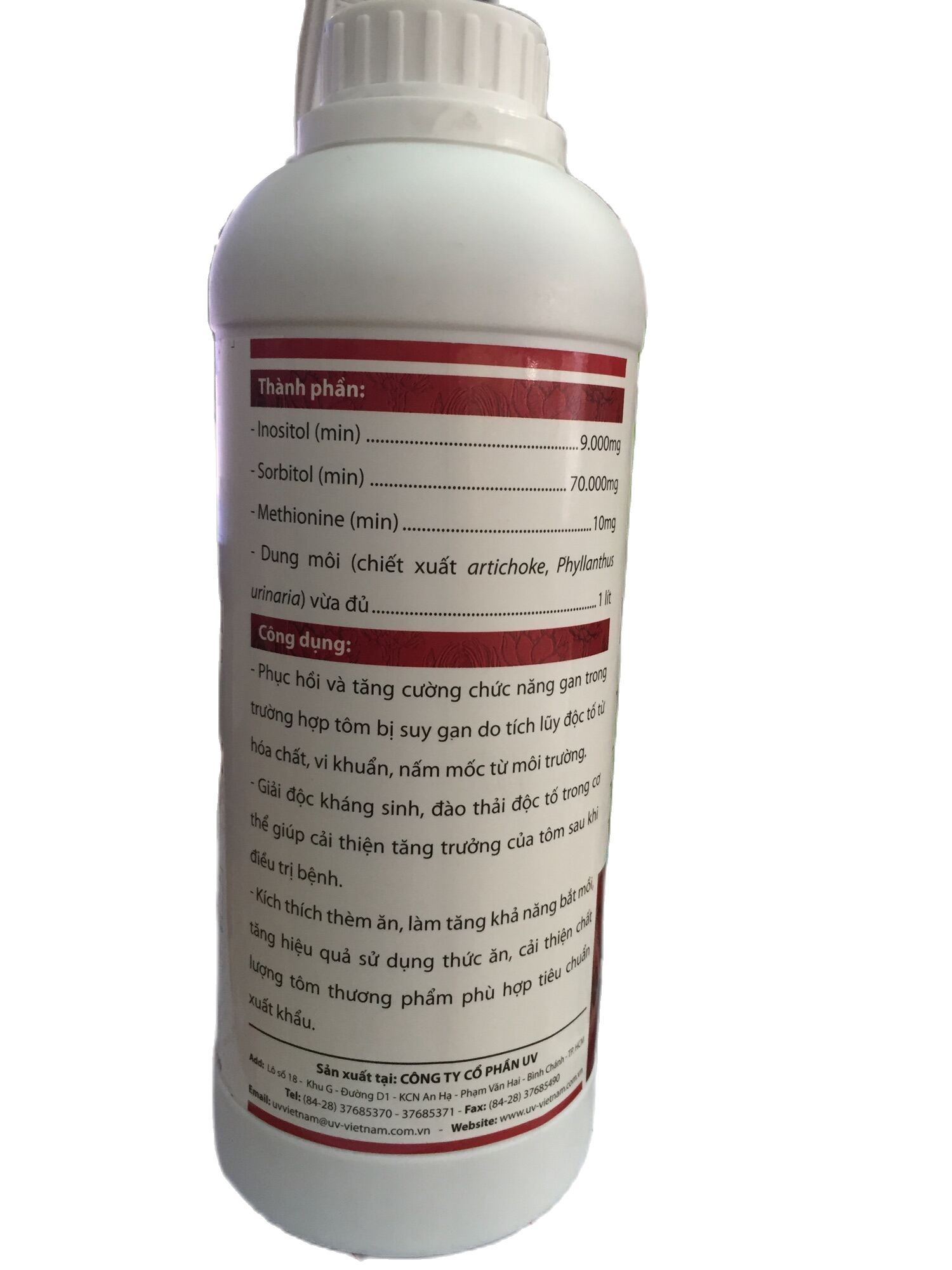 Hepatic plus ( giải độc gan cho tôm chai 1 lít)