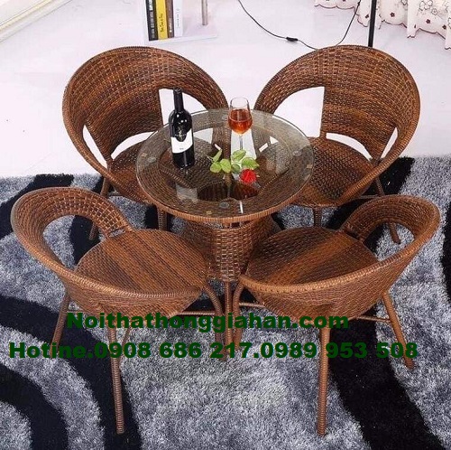Bộ bàn ghế cafe sân vườn HGH