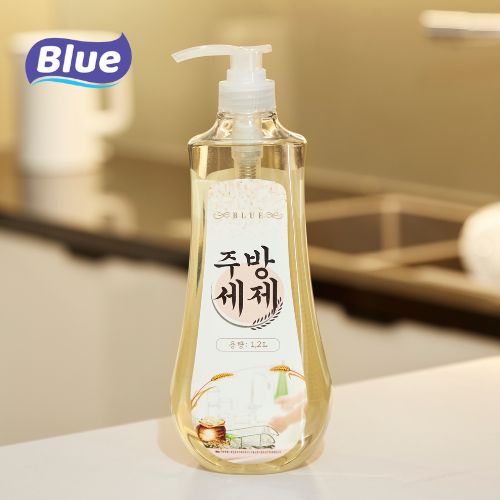 NƯỚC RỬA CHÉN GẠO, ĐỖ XANH BLUE 1200ml (Hàn Quốc) Sữa Gạo 1l2
