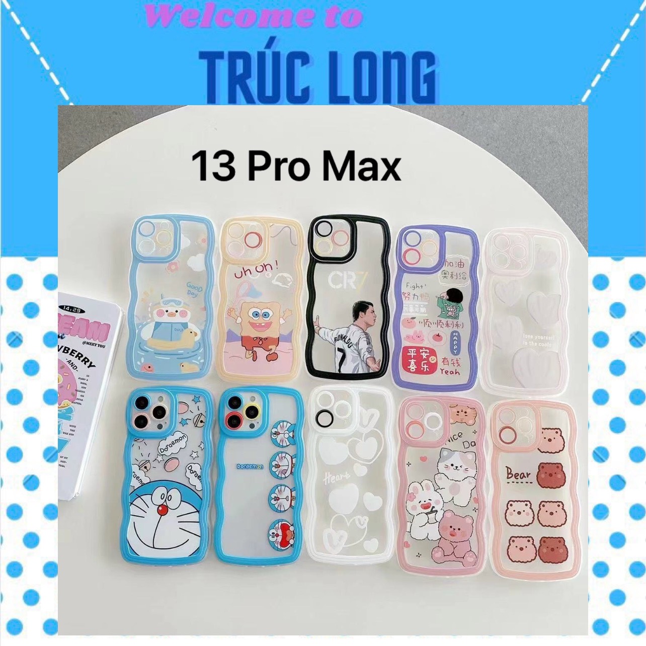 Ốp lưng gợn sóng trái táo 12 PRO MAX 13 PRO MAX