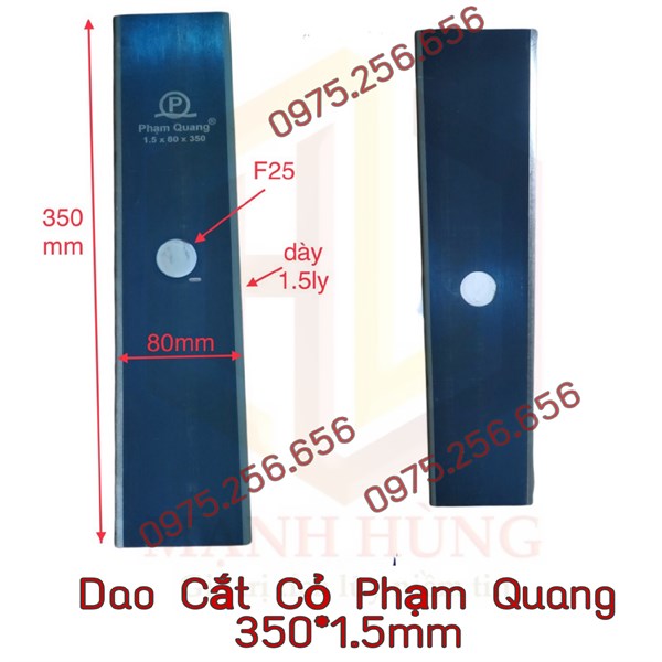 Dao Cắt Cỏ Phạm Quang 350*1.5mm phụ tùng máy cắt cỏ phụ tùng máy nông nghiệp