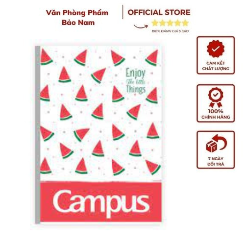 Vở enjon campus 120trang - kích thước 179x 252mm chất lượng