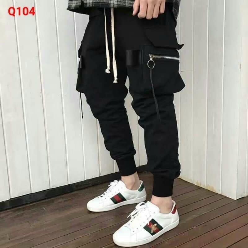 Quần Jogger Nam Nữ Cao Cấp Thiết Kế Hình Túi Hộp Có Dây Kéo Phong Cách Năng Động Trẻ Trung