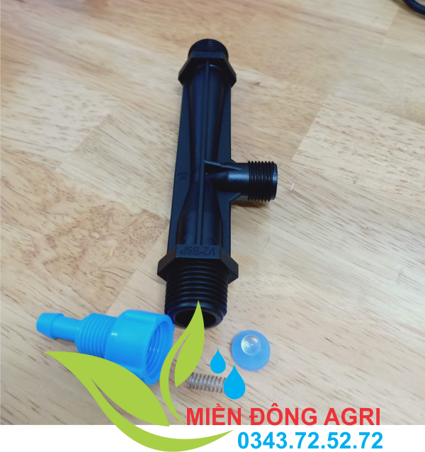Bộ venturi hút phân phi 21mm [XANH-ĐEN]