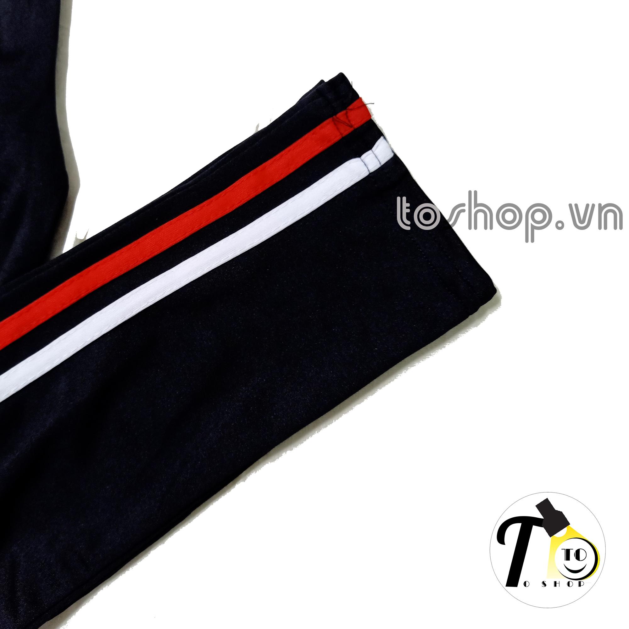 [HCM]Quần Thun Nữ - legging nữ ( 2 sọc trắng đỏ) 2STO2