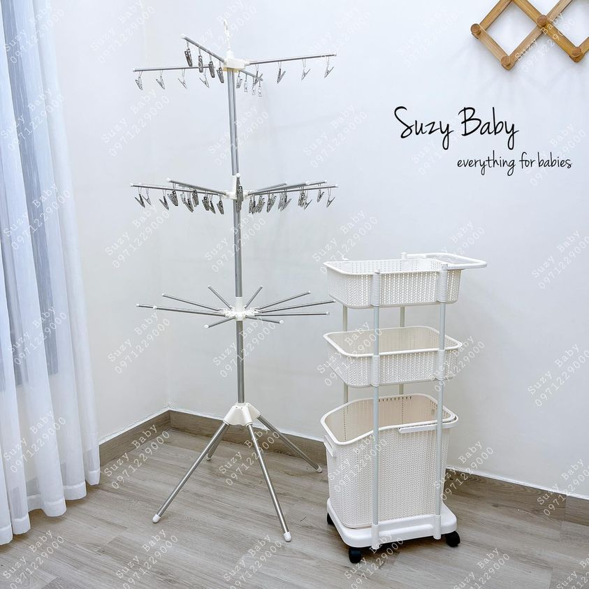 CÂY PHƠI INOX ĐA NĂNG 3 TẦNG