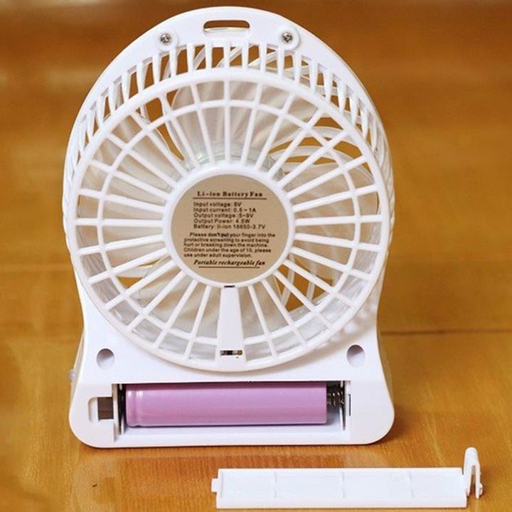 QUẠT PHẢN LỰC 3 TỐC ĐỘ MINI [CÓ PIN]