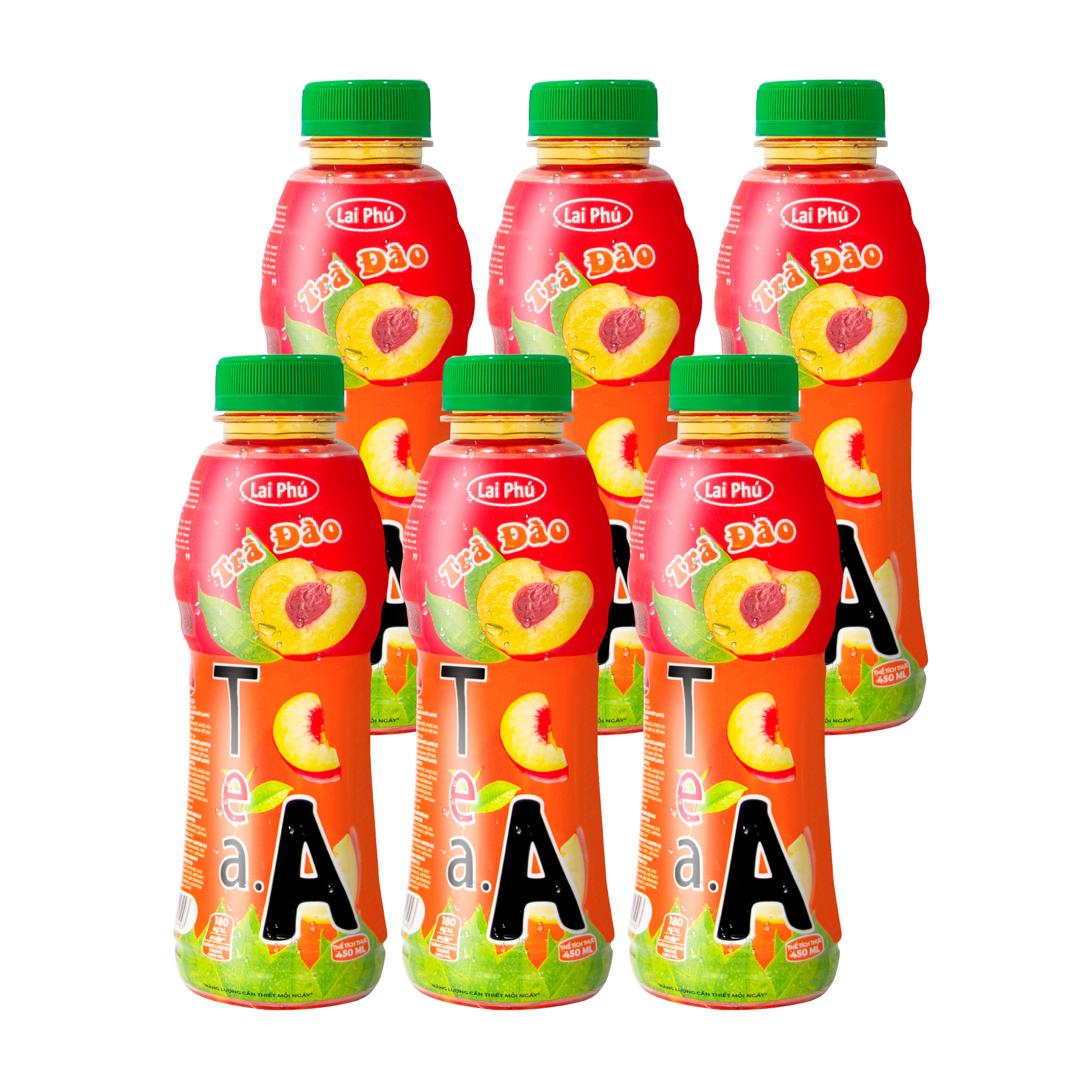 Trà Đào Tea.A chai 450ml (Thùng 24 chai)