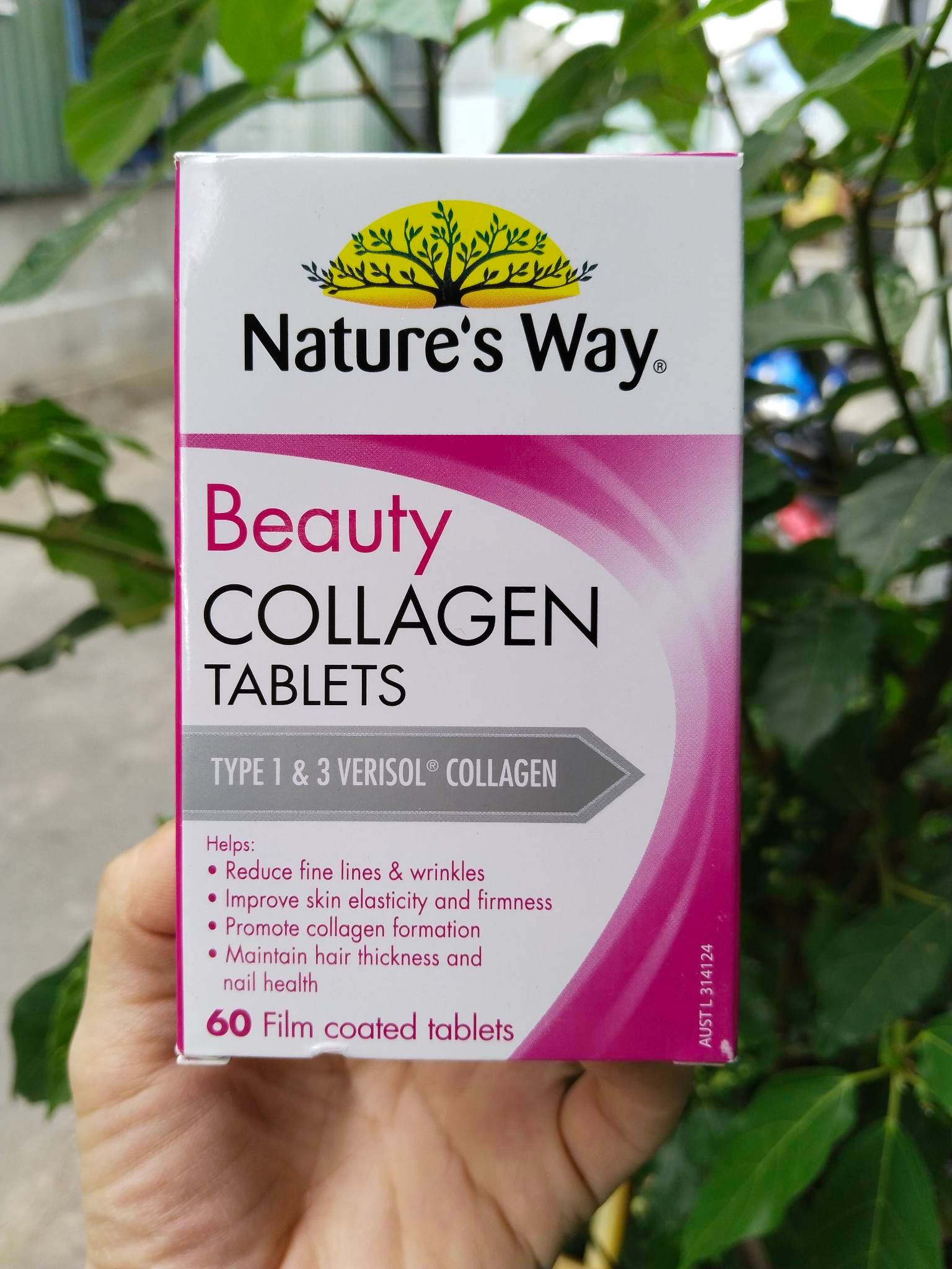 Viên Uống bổ sung Collagen, đẹp da - Beauty Collagen Nature’s Way 60 viên và 120 viên Úc