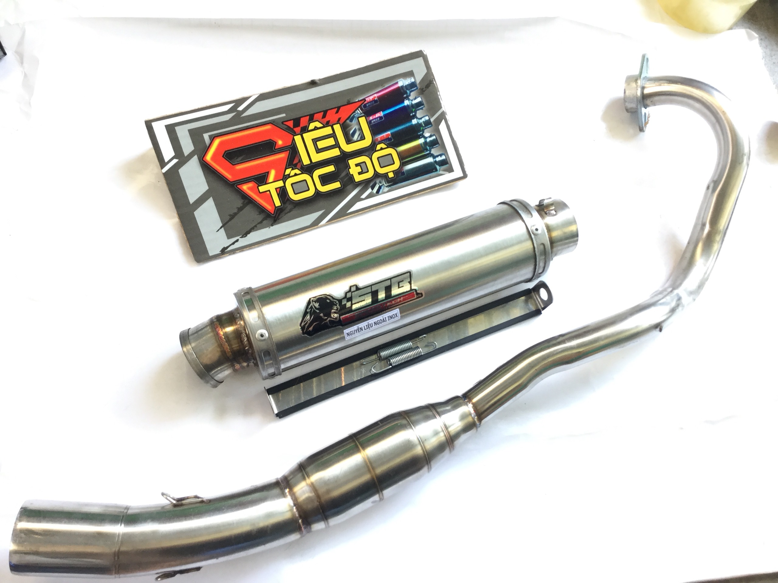 PÔ STB TRẮNG INOX FULL CỔ BẦU HƠI INOX EXICTER, WINER, SONIC, RAIDER, SATRIA, GSX, ,Sản Phẩm Chất Lượng, Gian Hàng Uy Tín, Giá Cả Cực Tốt, Mua Ngay.