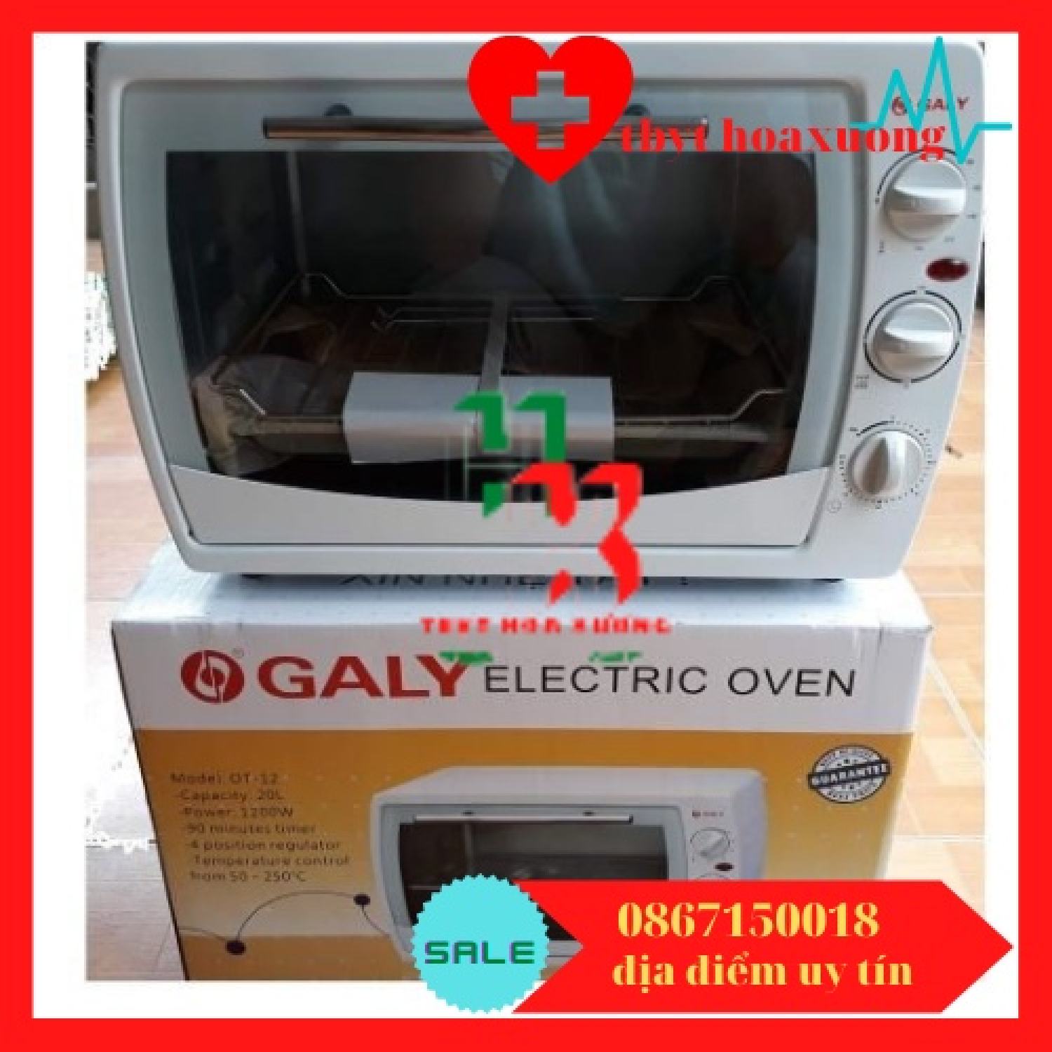 [CAO CẤP]TỦ SẤY DỤNG CỤ Y TẾ GALY 30L OT15
