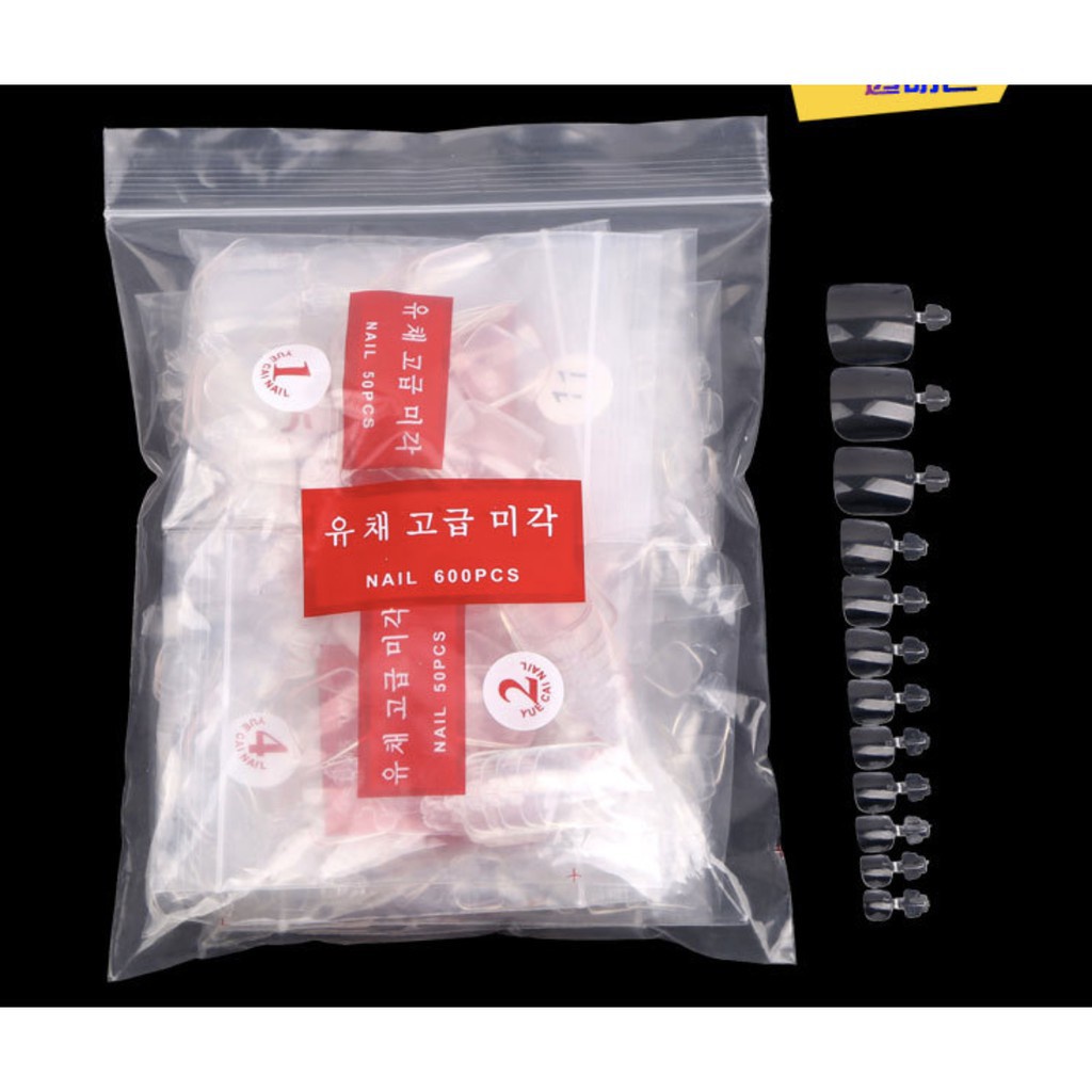 Móng úp chân lẻ size, móng giả gắn chân lẻ size MOON NAIL