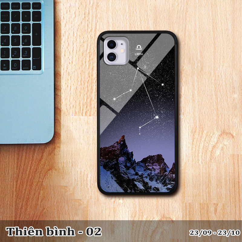 Ốp kính Iphone 11 in cung hoàng đạo