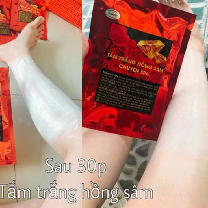 Tắm Trắng Hồng Sâm Chuyên Spa- Cho da trắng sáng