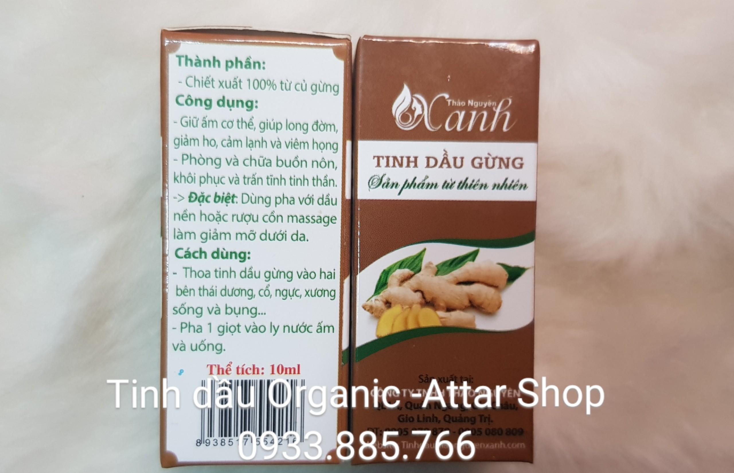TINH DẦU GỪNG 10ML