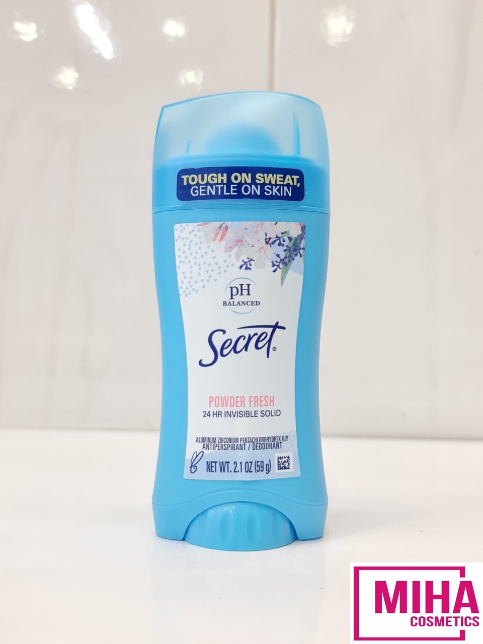 Lăn Sáp Khử Mùi Nữ Secret pH Balanced Powder Fresh Invisible Solid 59g Mỹ