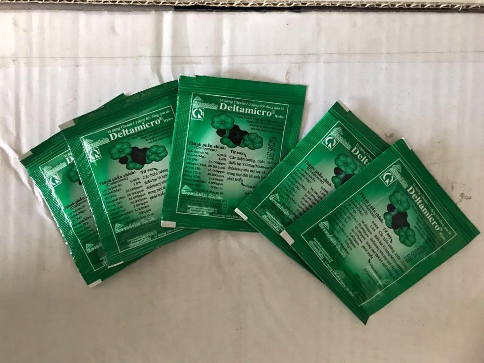 Combo 5 gói Phân bón lá hoa hồng, hoa lan & cây cảnh - Trung-Vi lượng Deltamicro (2g)