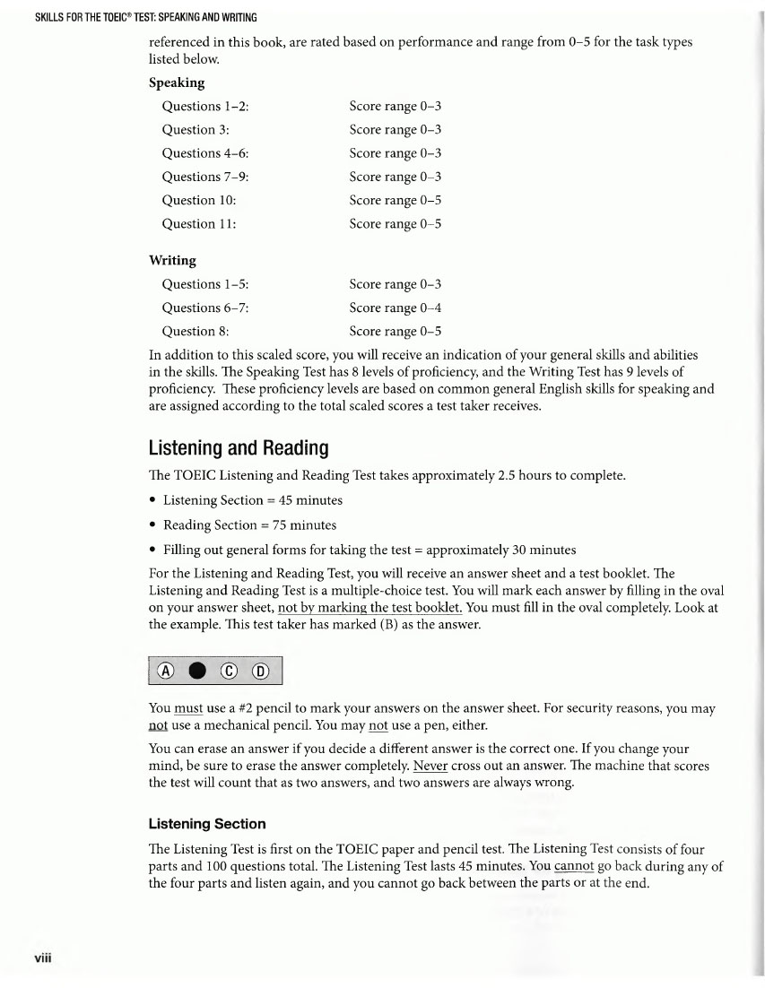 Skills for the TOEIC Test Speaking and Writing (Sách đen trắng)