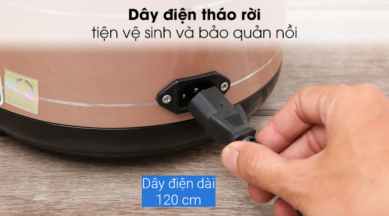 Nồi cơm nắp rời Sunhouse 1.2 lít SHD8105