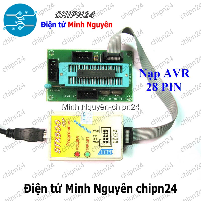 [1 cái] (A25) Đế ISP nạp 89S AVR - Adapter ISP