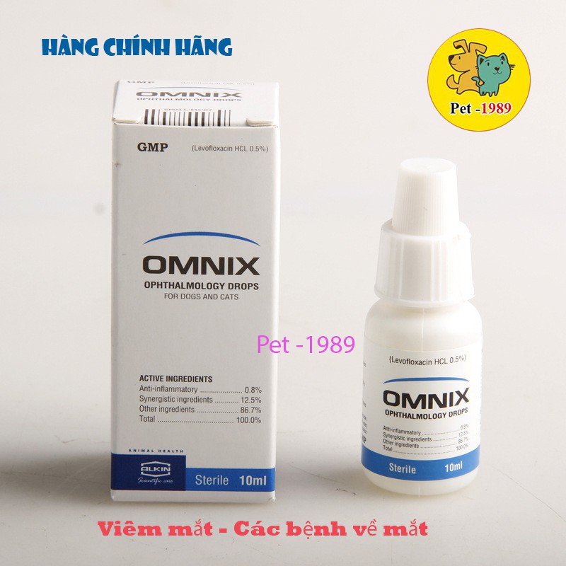 Nhỏ mắt chó mèo omnix - alkin pet-1989