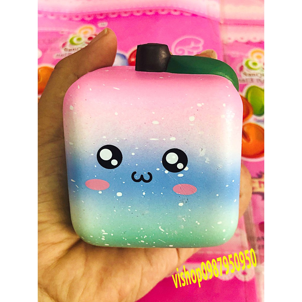 Squishy nửa quả dưa hấu khổng lồ, quả cam, quả dâu tây, quả xoài