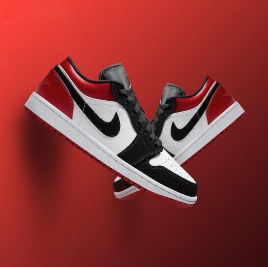 Giày Sneaker J0rdan 1 low Black toe ( JD1 đỏ đen )