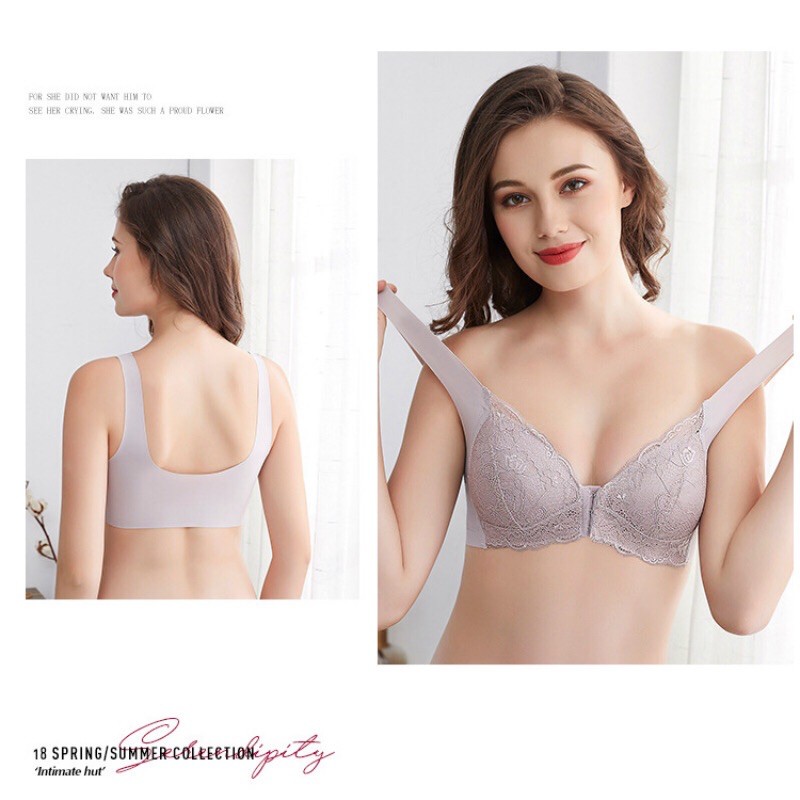 Áo Ngực Móc Trước Lụa Băng (M-5XL)