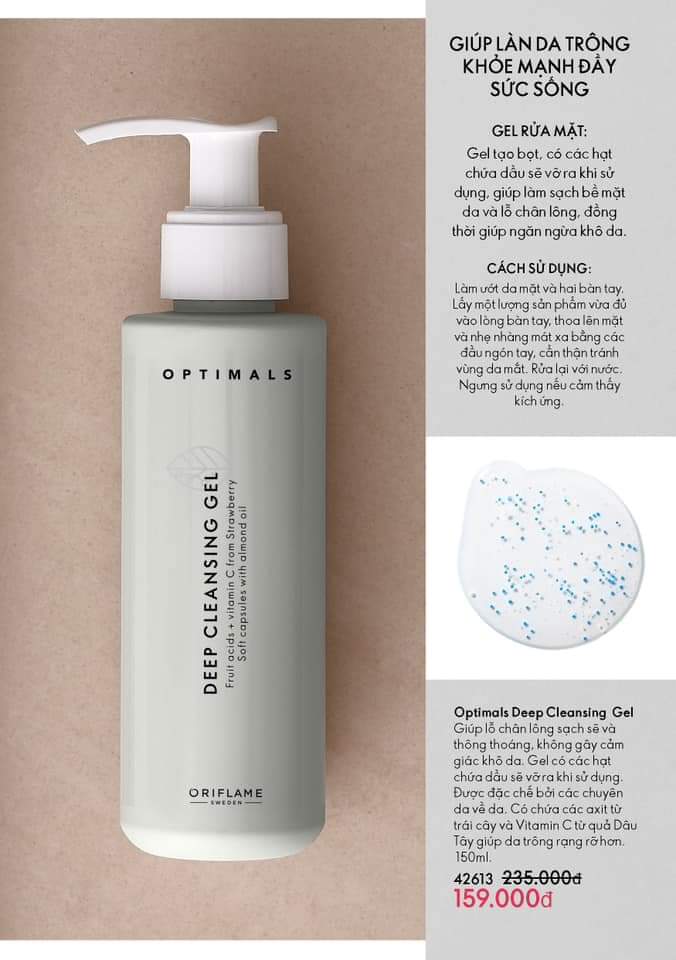 Sữa rửa mặt sach sâu 4.2.613 Deep cleansing gel